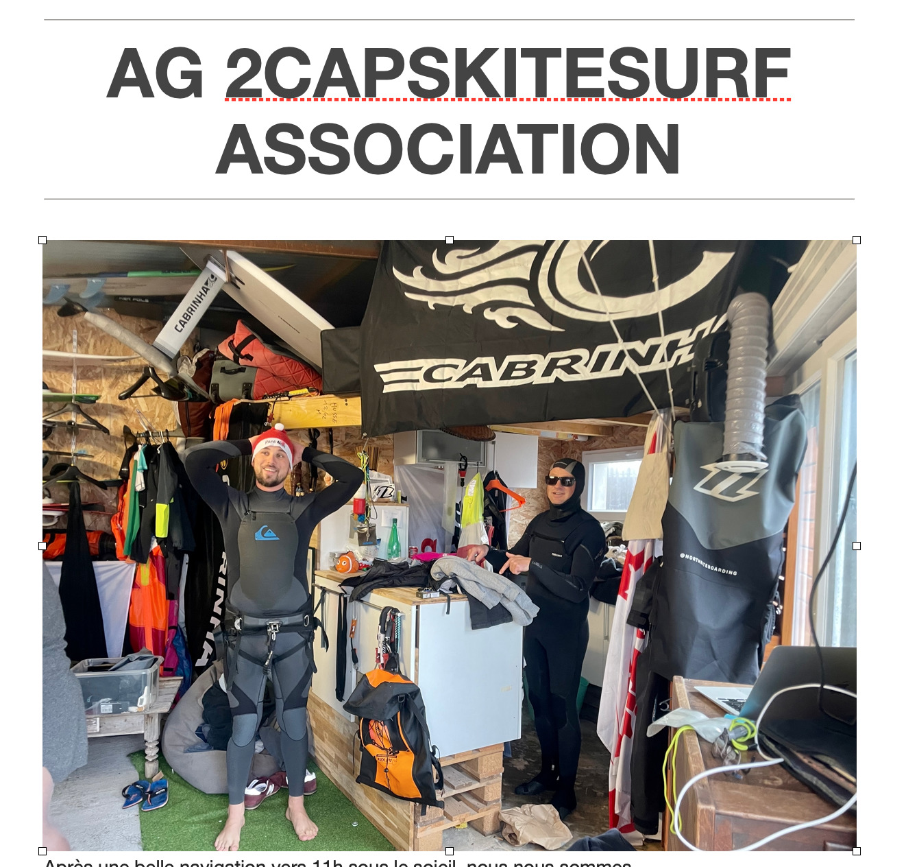 AG 2capskitesurf association 12/2021